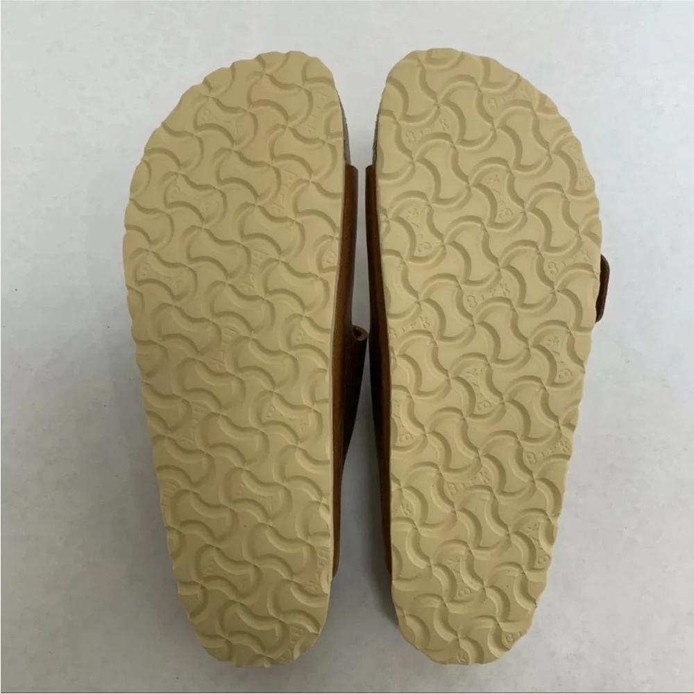 ⛱️🔥Birkenstock - Cognac Big Buckle Arizona Sandals - EU 40